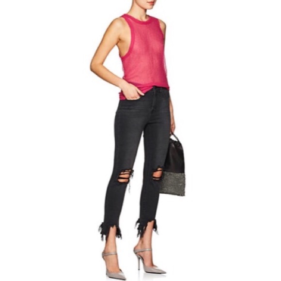 Helmut Lang Tops - new Helmut Lang ψ Grid Chiffon Asymmetrical Top ψ Fuchsia Hot Pink ψ Large ψ